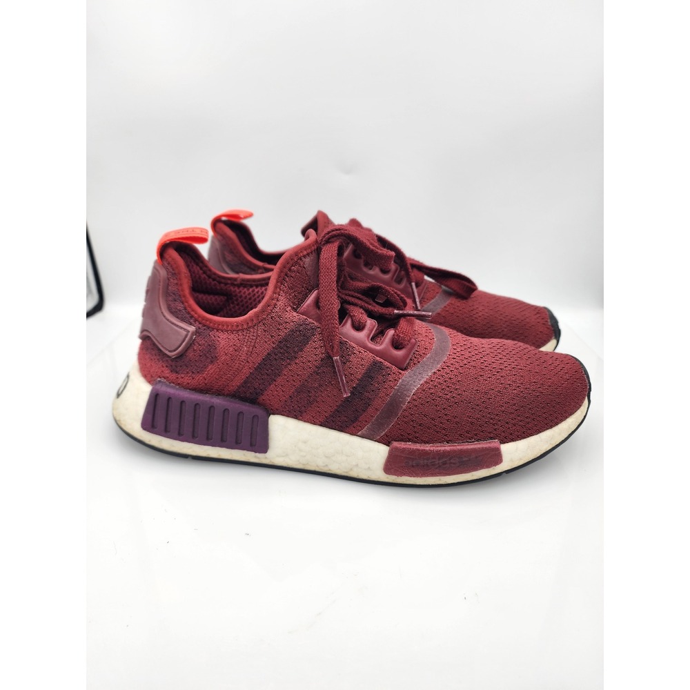 Adidas NMD R1 Burgundy Maroon Women 9 Running Shoes G27937